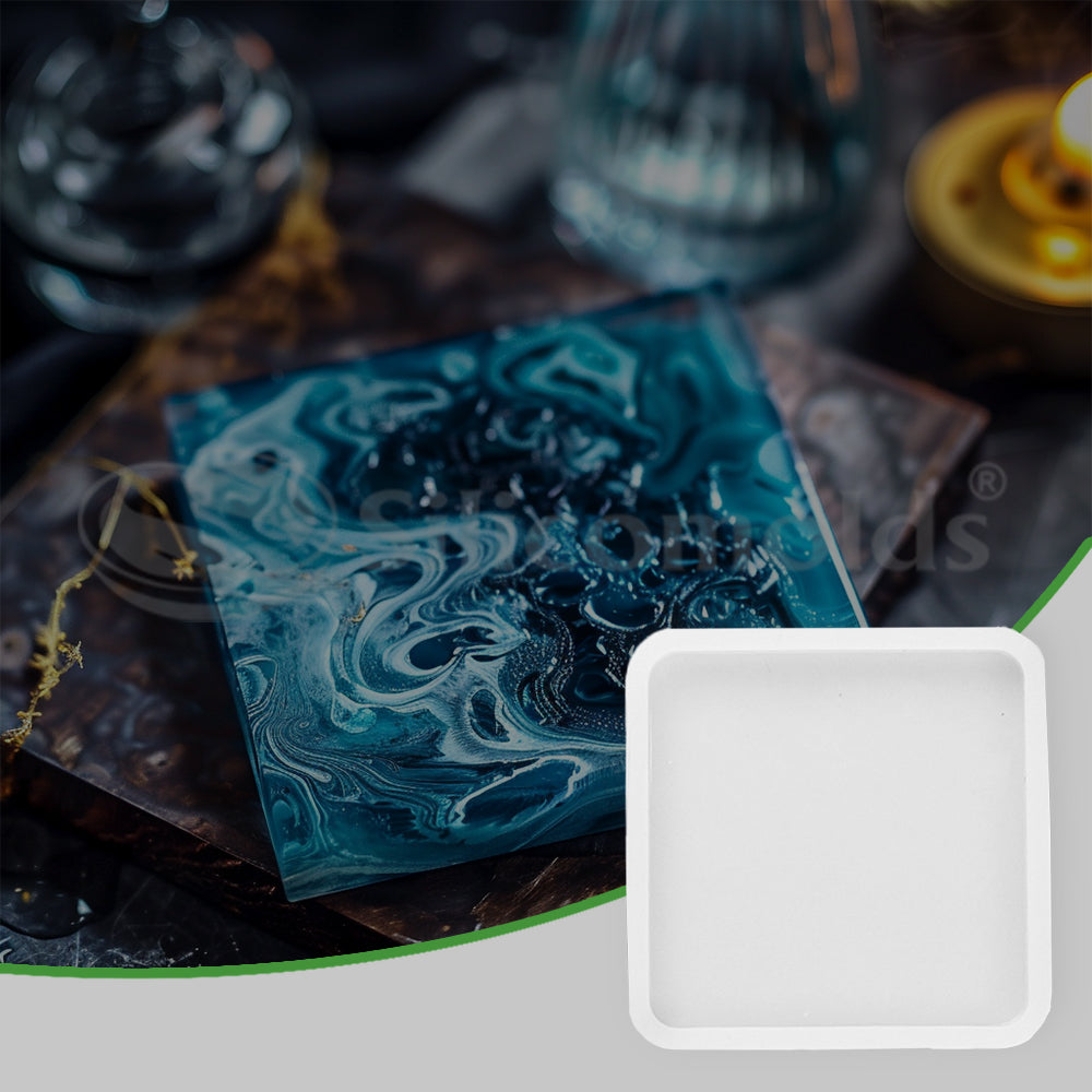 SILICOMOLDS -3" Square Plain silicone Mold-294RM